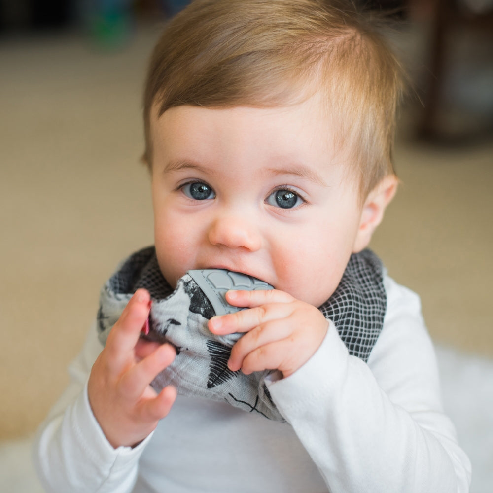 100% Natural Cotton Muslin Teething Bib