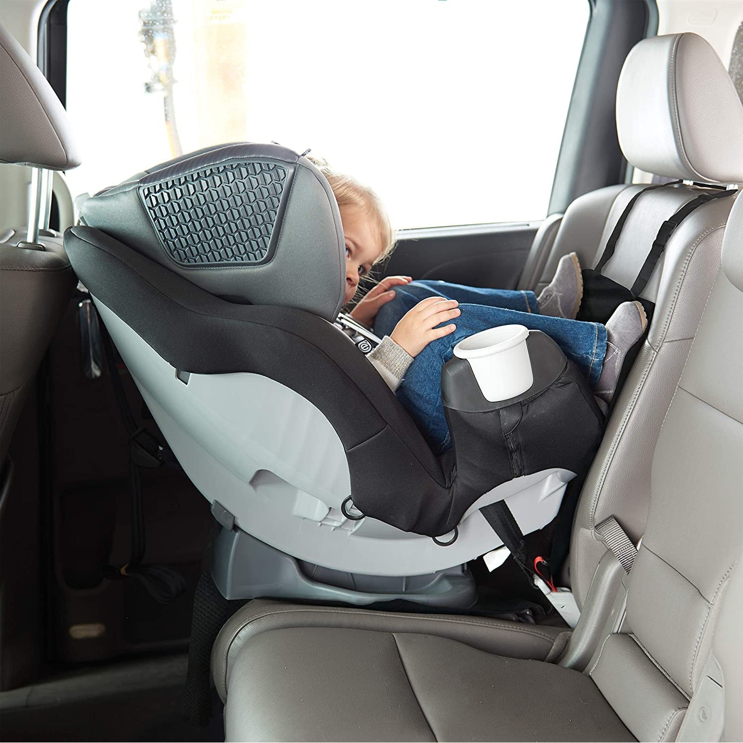Car Seat Protector with Storage Pouch