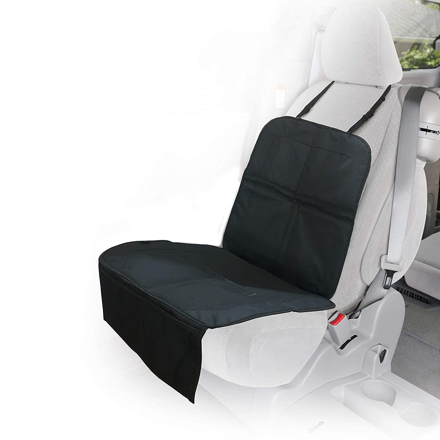 Car Seat Protector with Storage Pouch