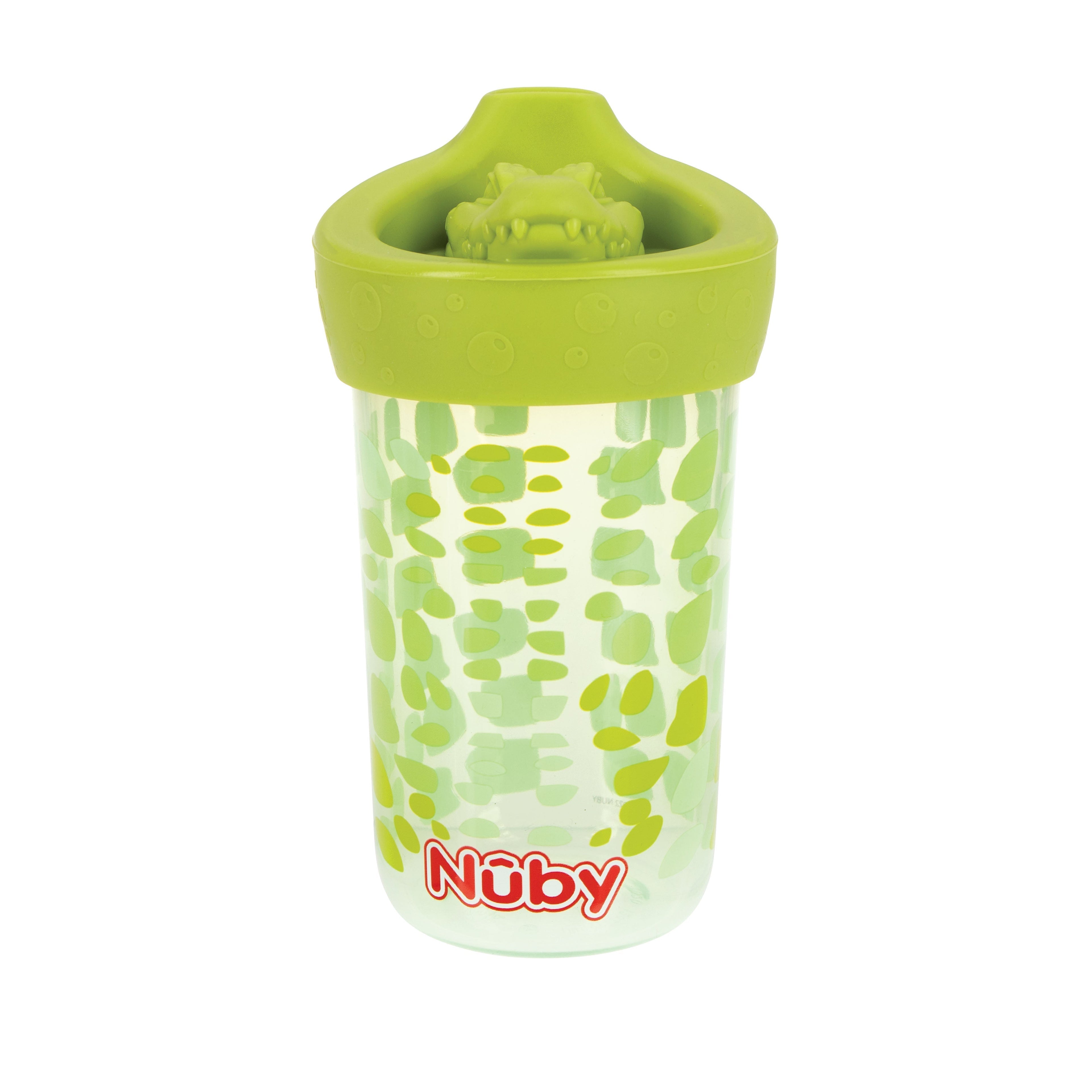 3D Character Soft Spout Sippy Cup | Green Alligator