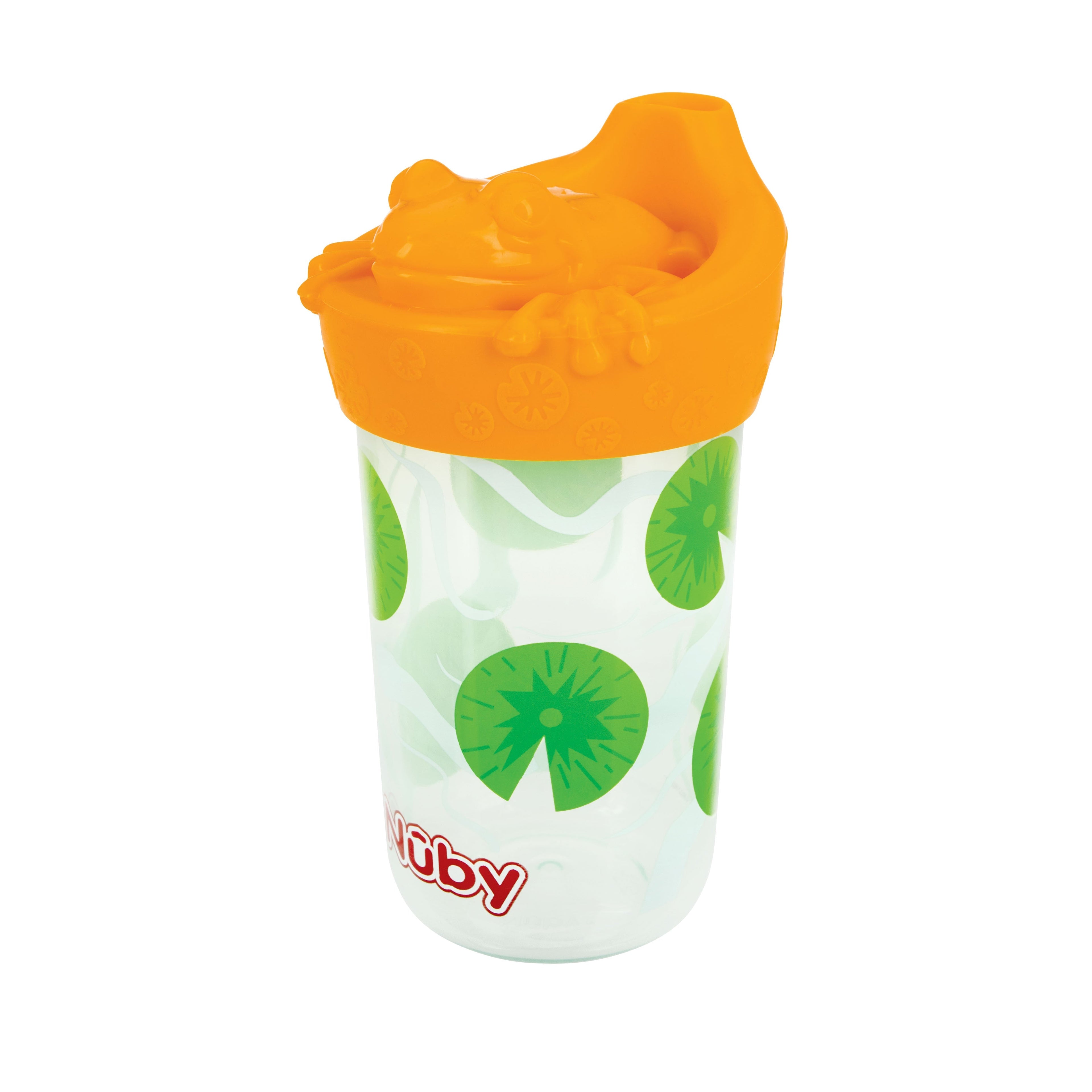 3D Character Soft Spout Sippy Cup | Orange Frog