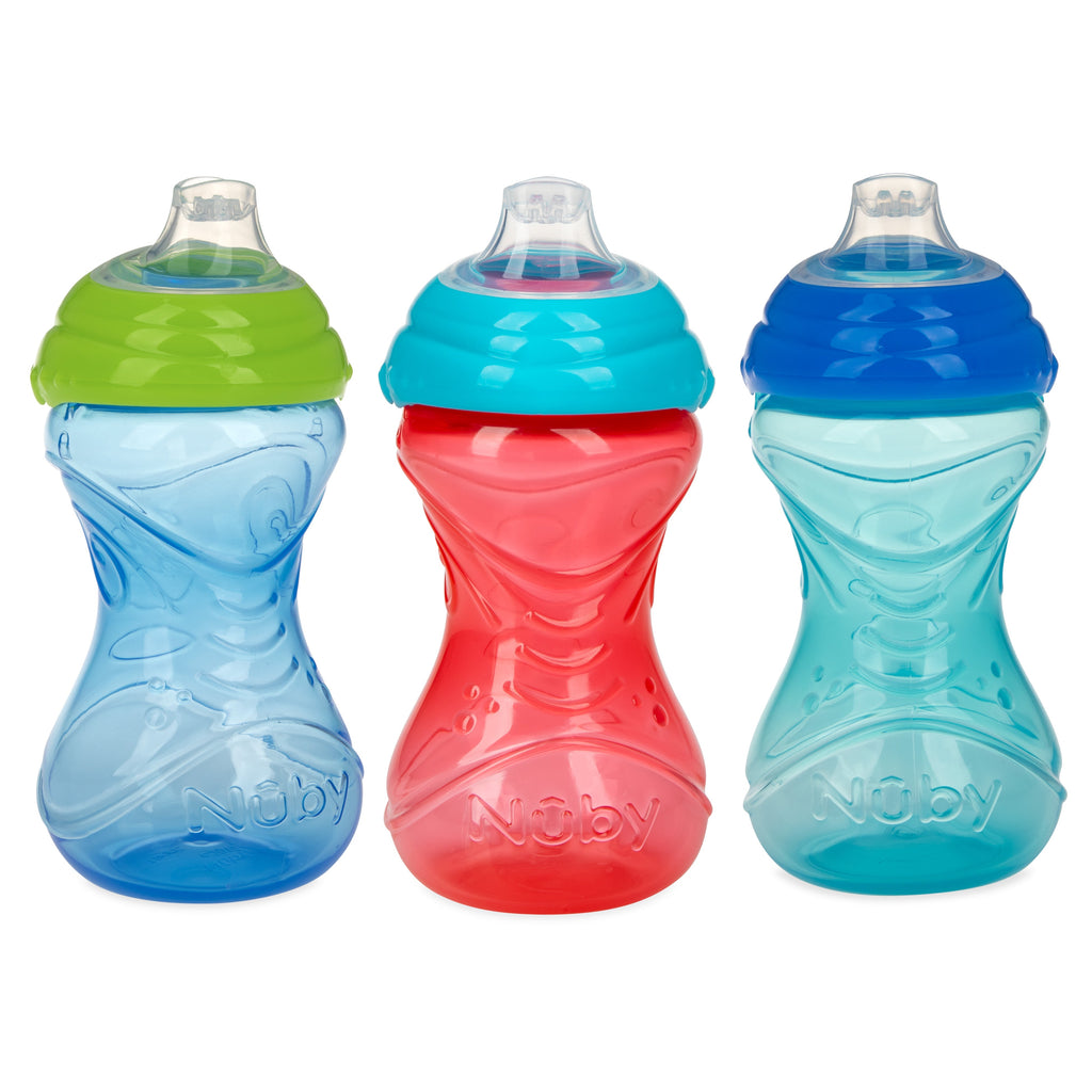 Clik-It Soft Spout Easy Grip Sippy Cup (3 Pack)