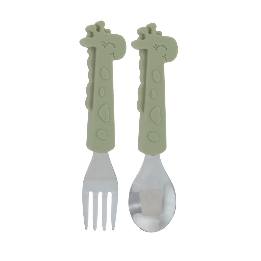 Animal Friends 6-Piece Dinnerware Set - Green Giraffe