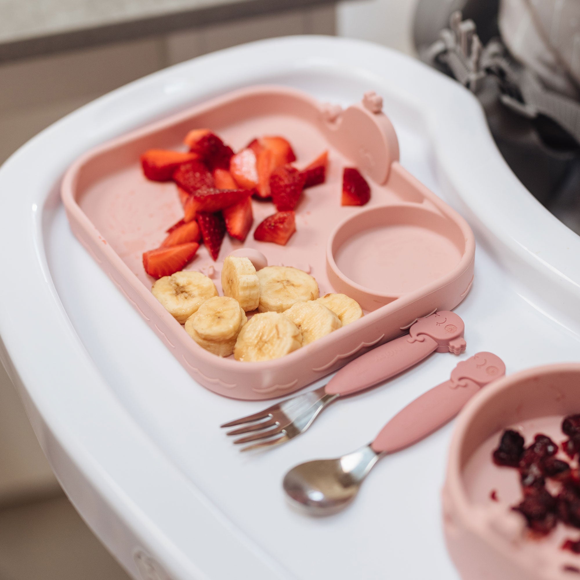 Animal Friends Silicone & Stainless Steel Utensils