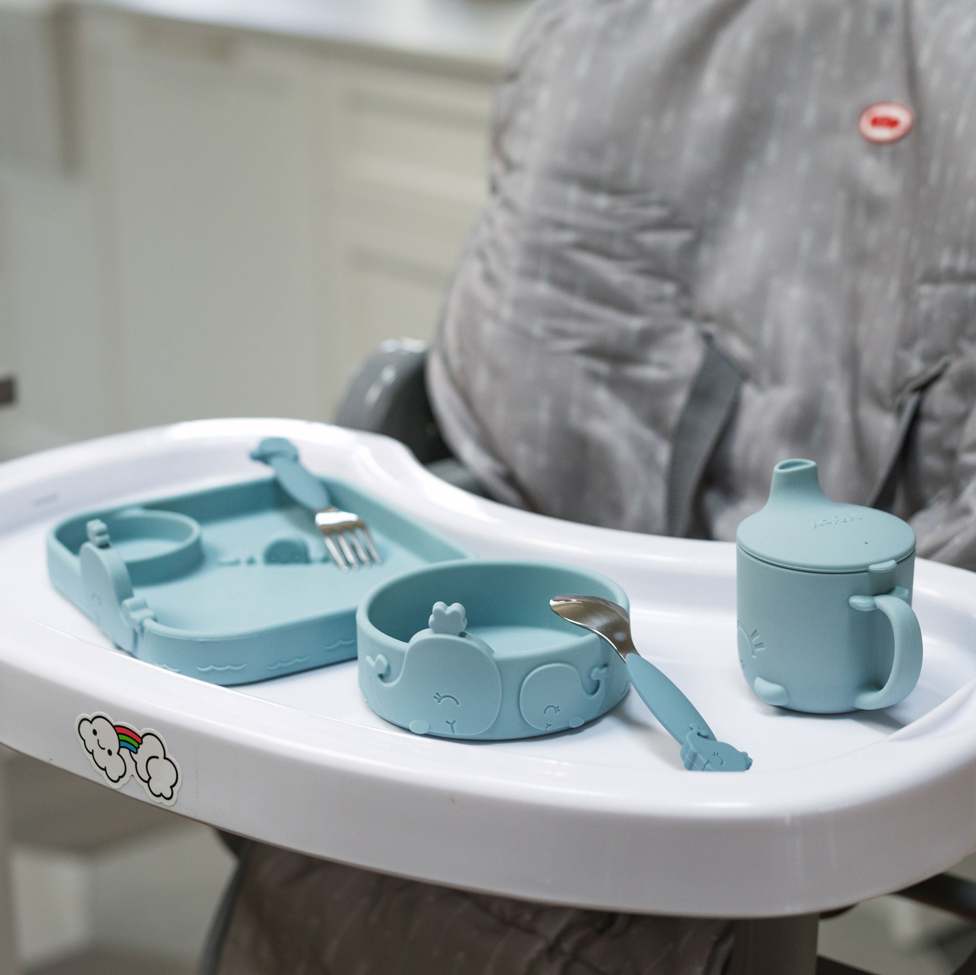 Animal Friends Silicone & Stainless Steel Utensils