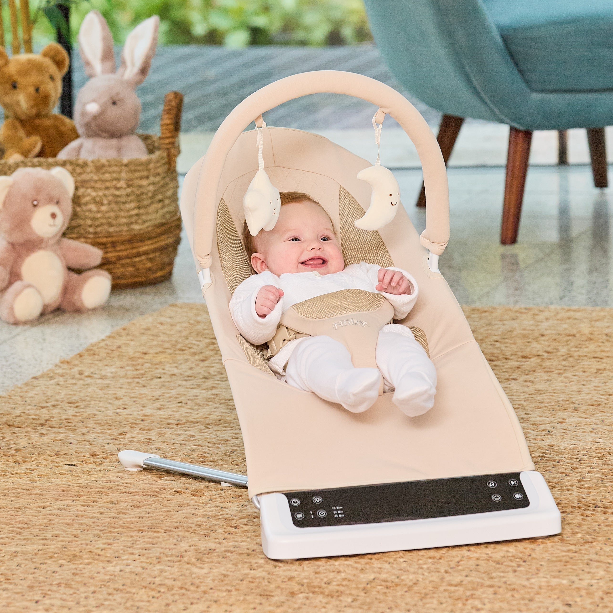 Deluxe Baby Bouncer Seat | Khaki