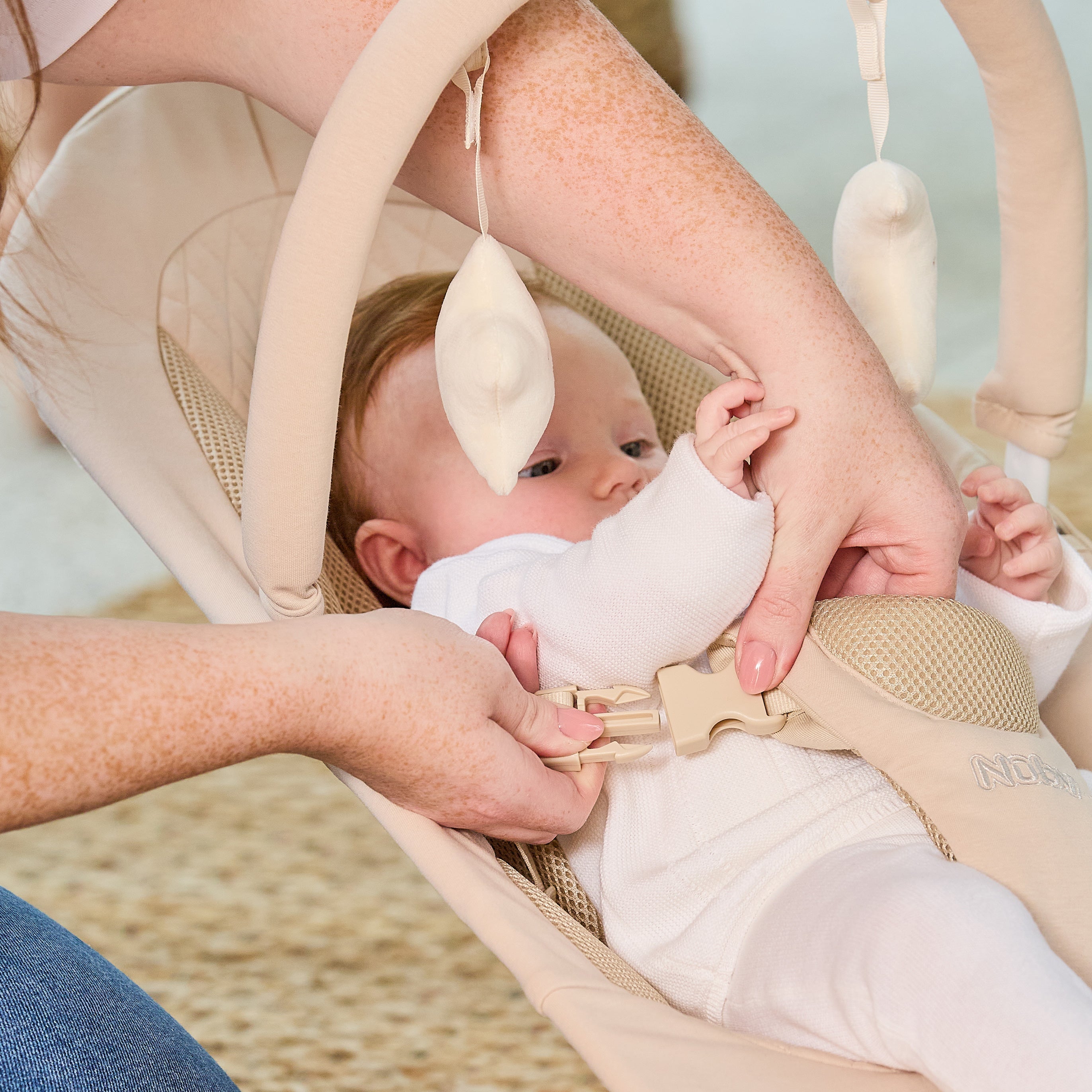 Deluxe Baby Bouncer Seat | Khaki