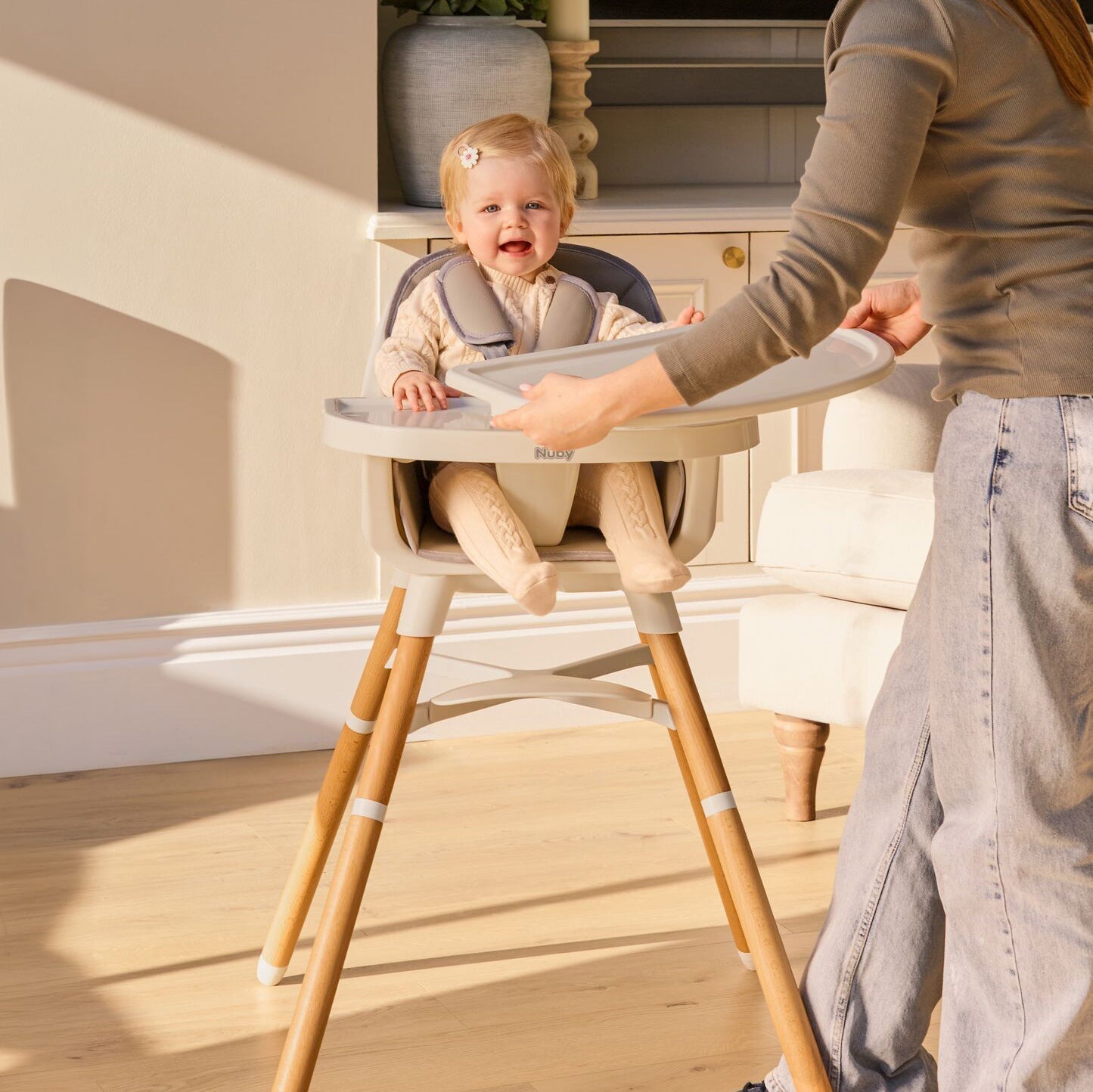 4-in-1 Multi-Use High Chair | Dark Beige