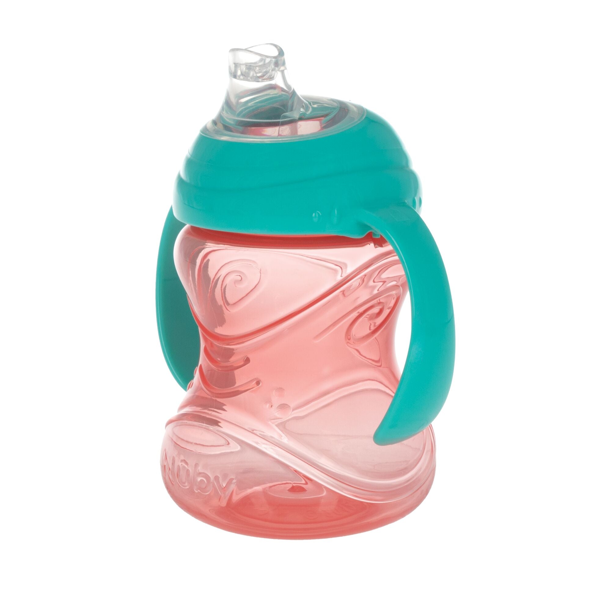Clik-It Soft Spout Grip N' Sip Trainer Cup (2 Pack) | Aqua/Yellow
