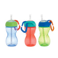 Clik-it Travel Straw Cup with Carabiner (3 Pack) | Red/Green/Blue