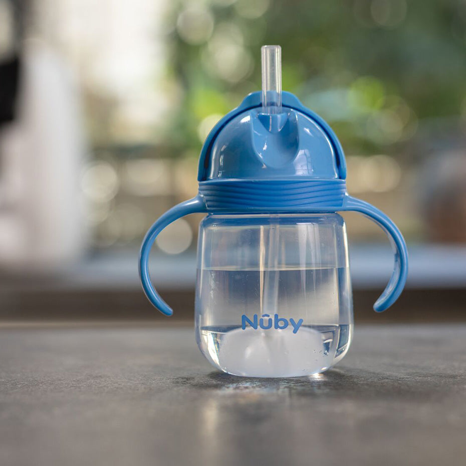 Clik-it Flip-It Straw Cup (2 Pack) | Light Blue/Aqua