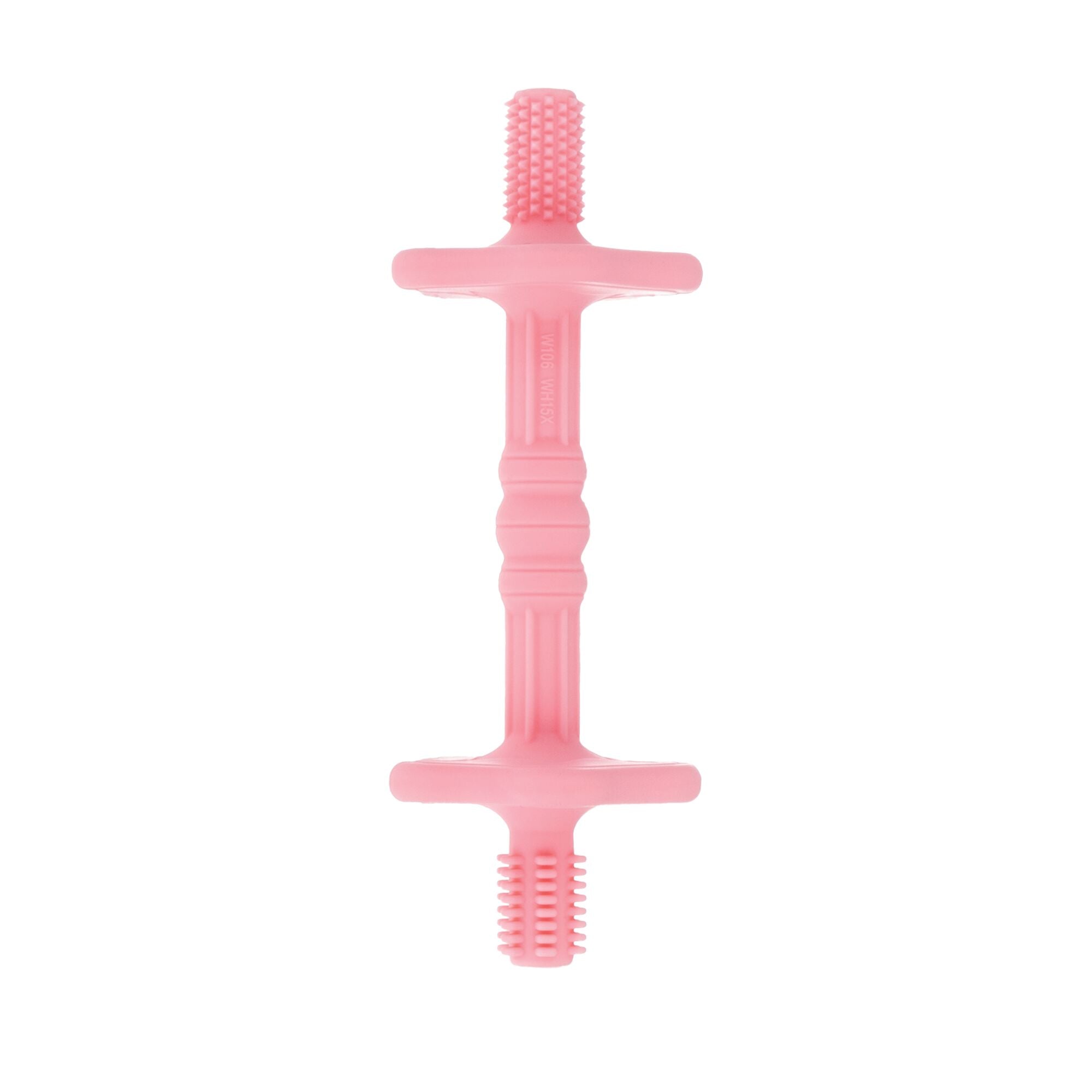 Hollow Sensory Tube Teethers | Pink/Plum