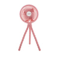 Large LED Stroller Fan | Pink