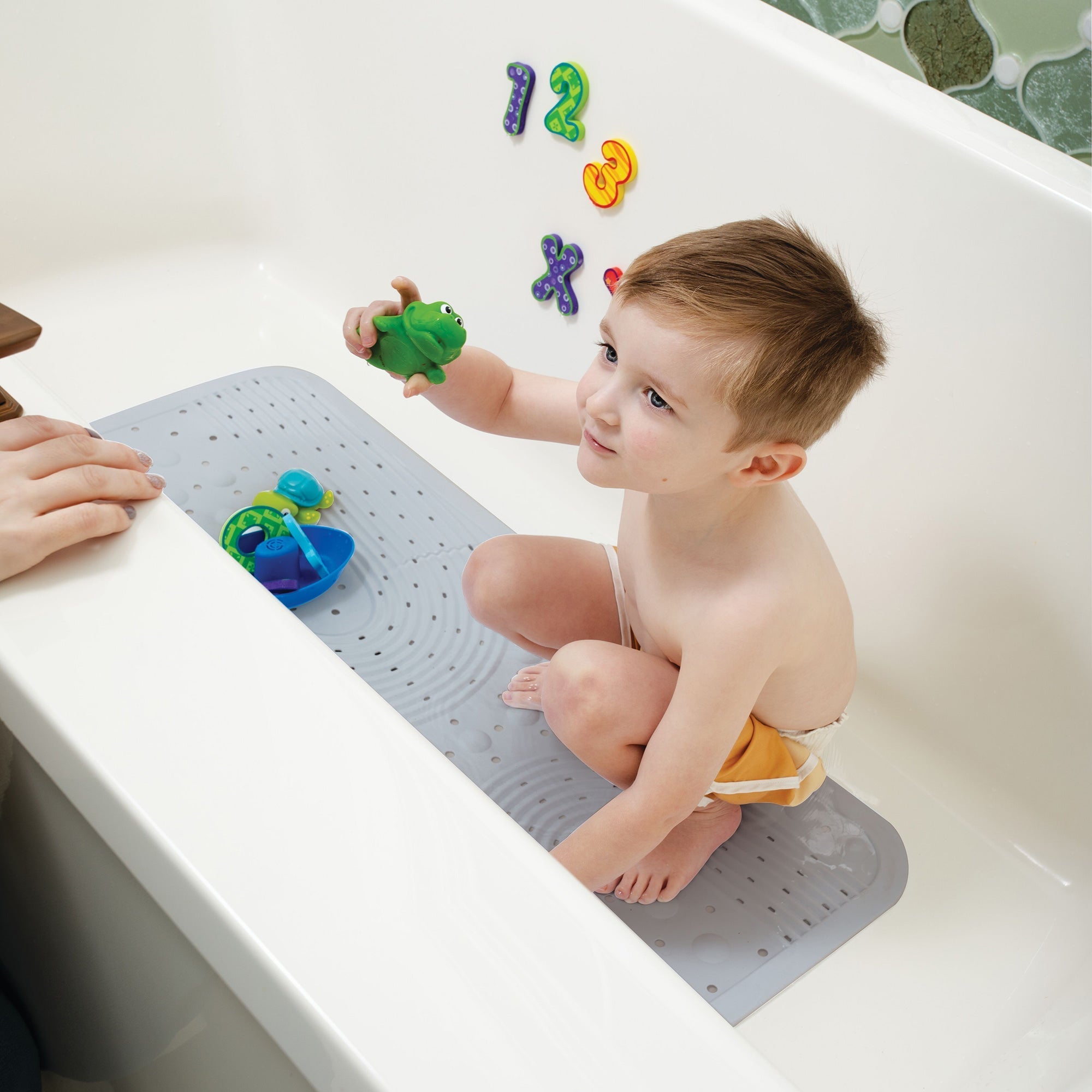 Cushioned Bath Mat | White