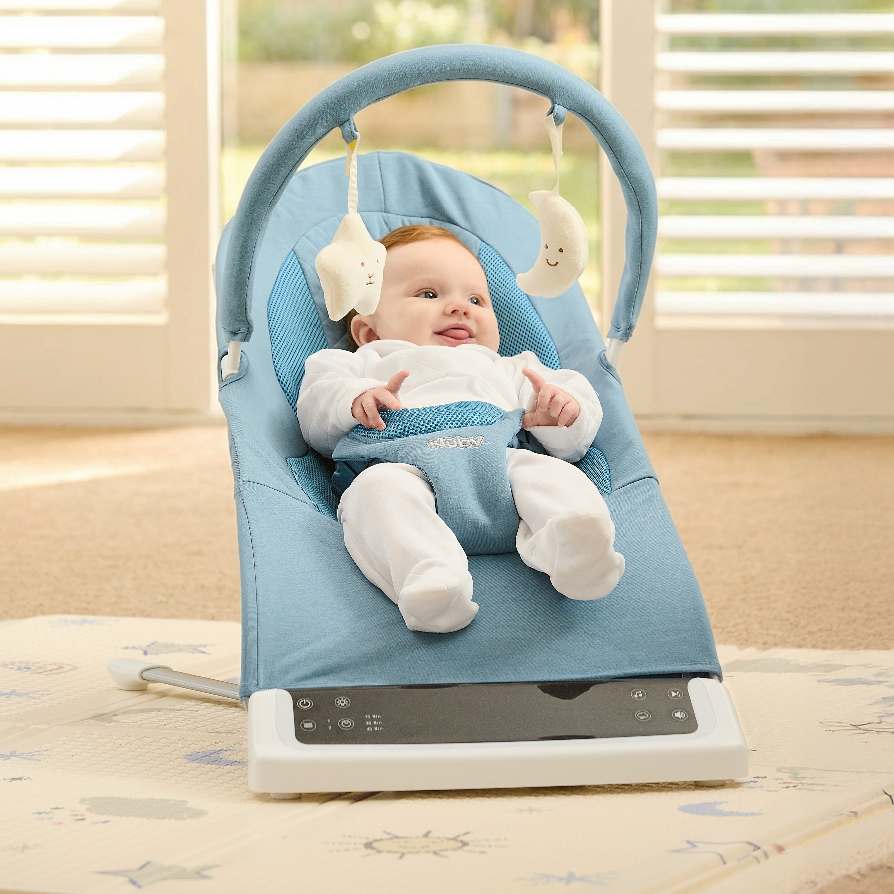 Deluxe Baby Bouncer Seat | Blue